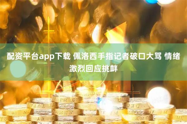 配资平台app下载 佩洛西手指记者破口大骂 情绪激烈回应挑衅